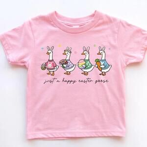 Easter Shirt, Just A Happy Easter Goose  Shirt, Easter Goose Graphic